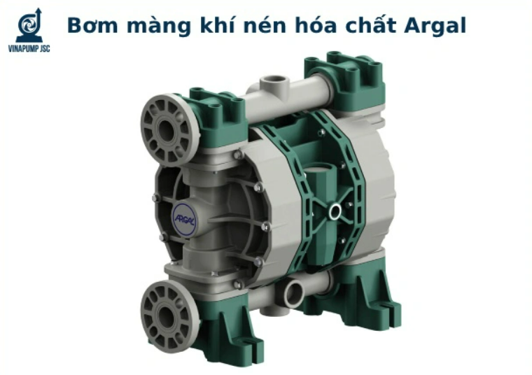 Báo giá máy bơm màng khí nén hóa chất Argal chính hãng