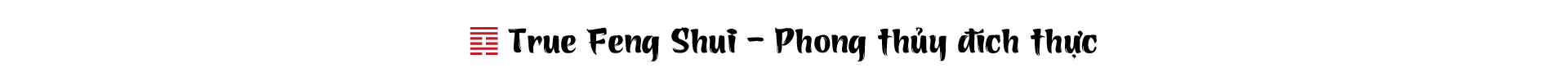 Slogan True Feng Shui