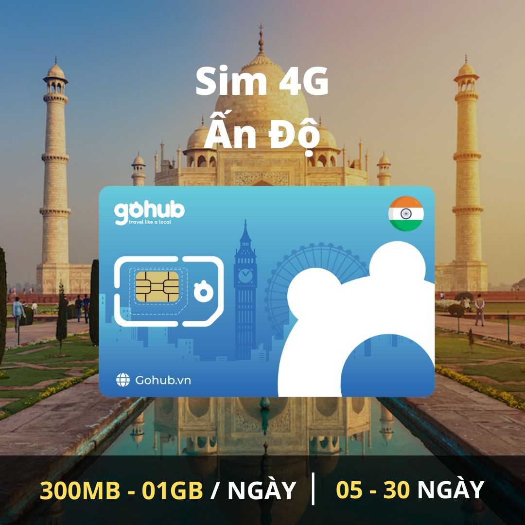 SIM 4G Ấn Độ – Dùng Ngay Khi Đến, Không Cần Hộ Chiếu, Mạng Ổn Định