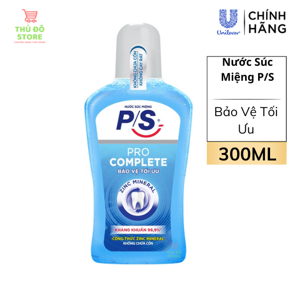 Nước Súc Miệng PS Chuyên Gia Kháng Khuẩn - Chai 300ML