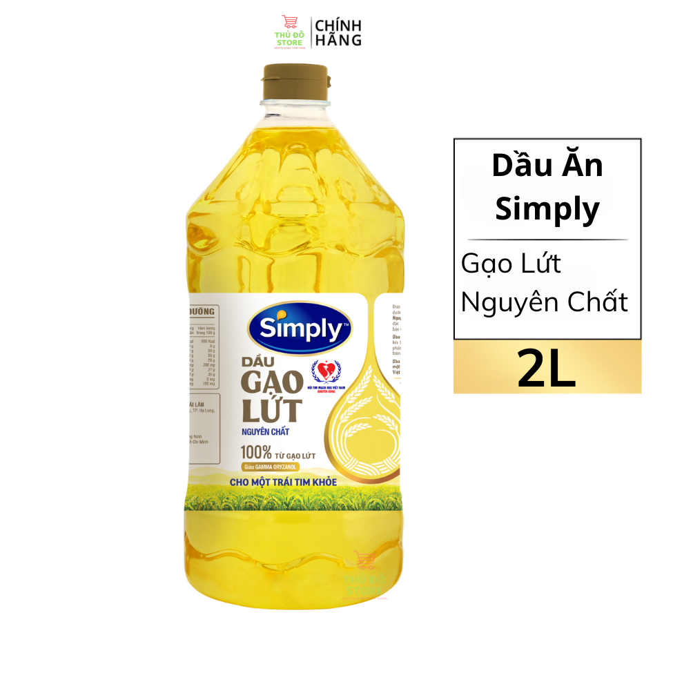 Dầu Ăn Simply Gạo Lứt - Chai 2L