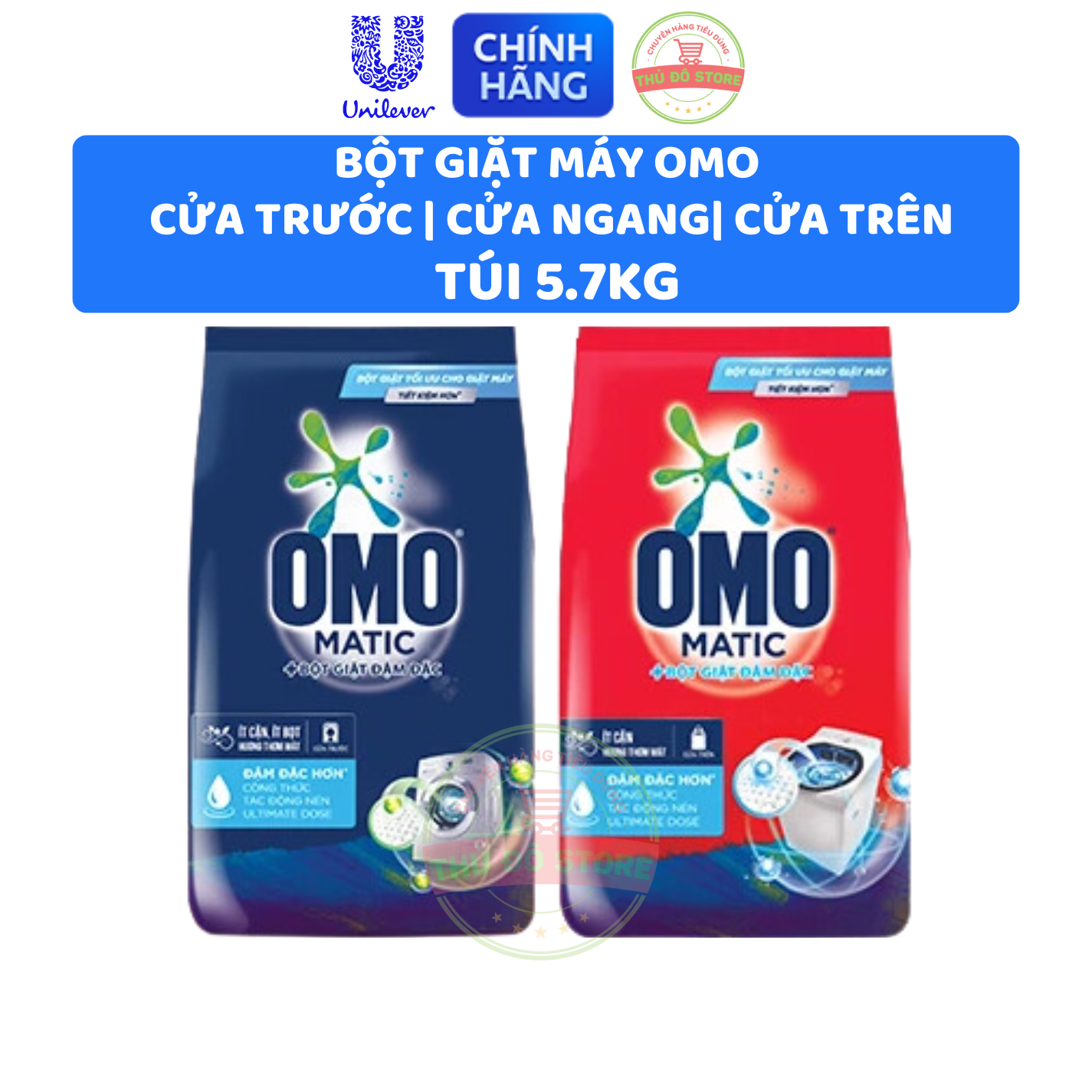 Bột Giặt Máy OMO MATIC - Túi Lớn 5.7KG