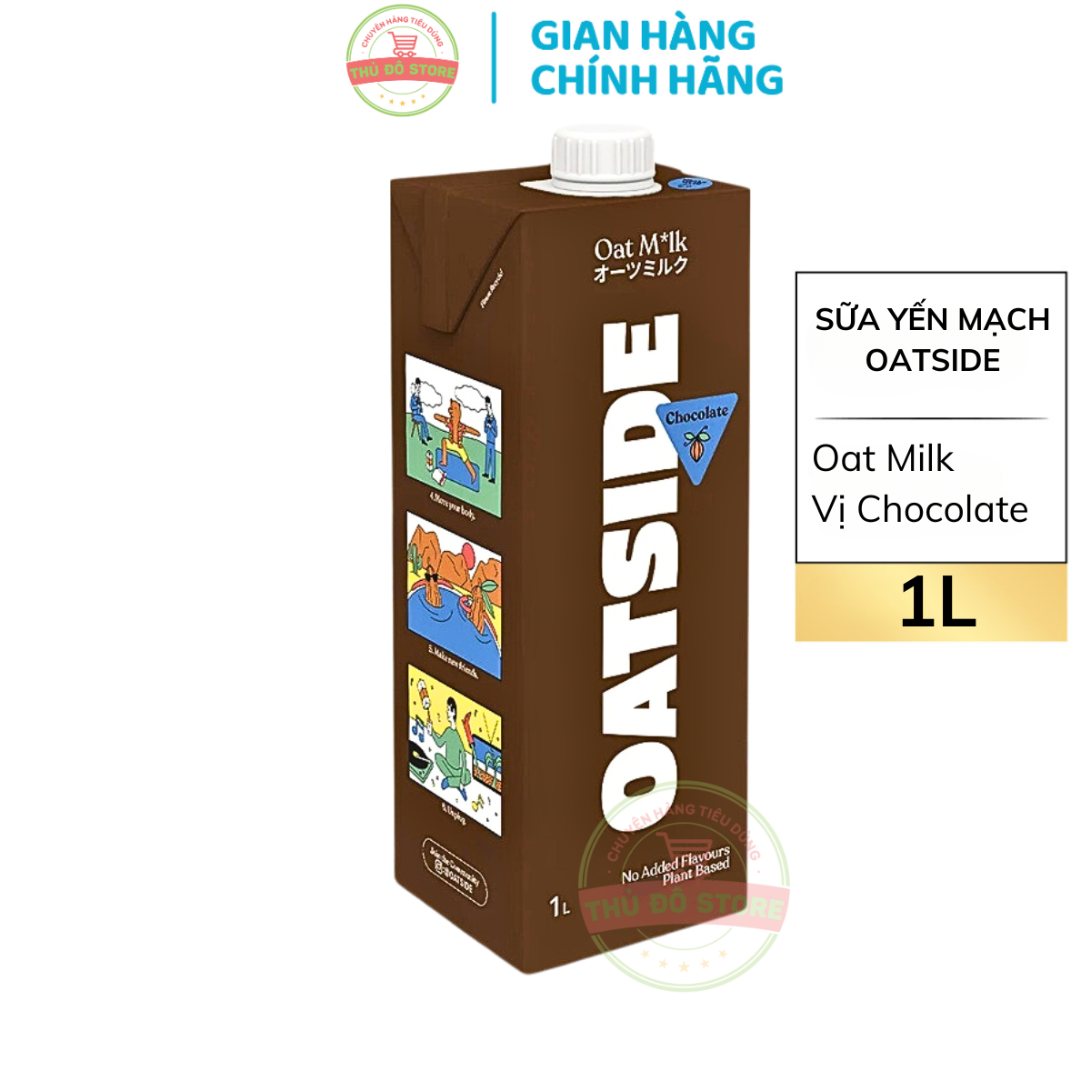 Sữa Yến Mạch OATSIDE Oat Milk Vị Chocolate 1L