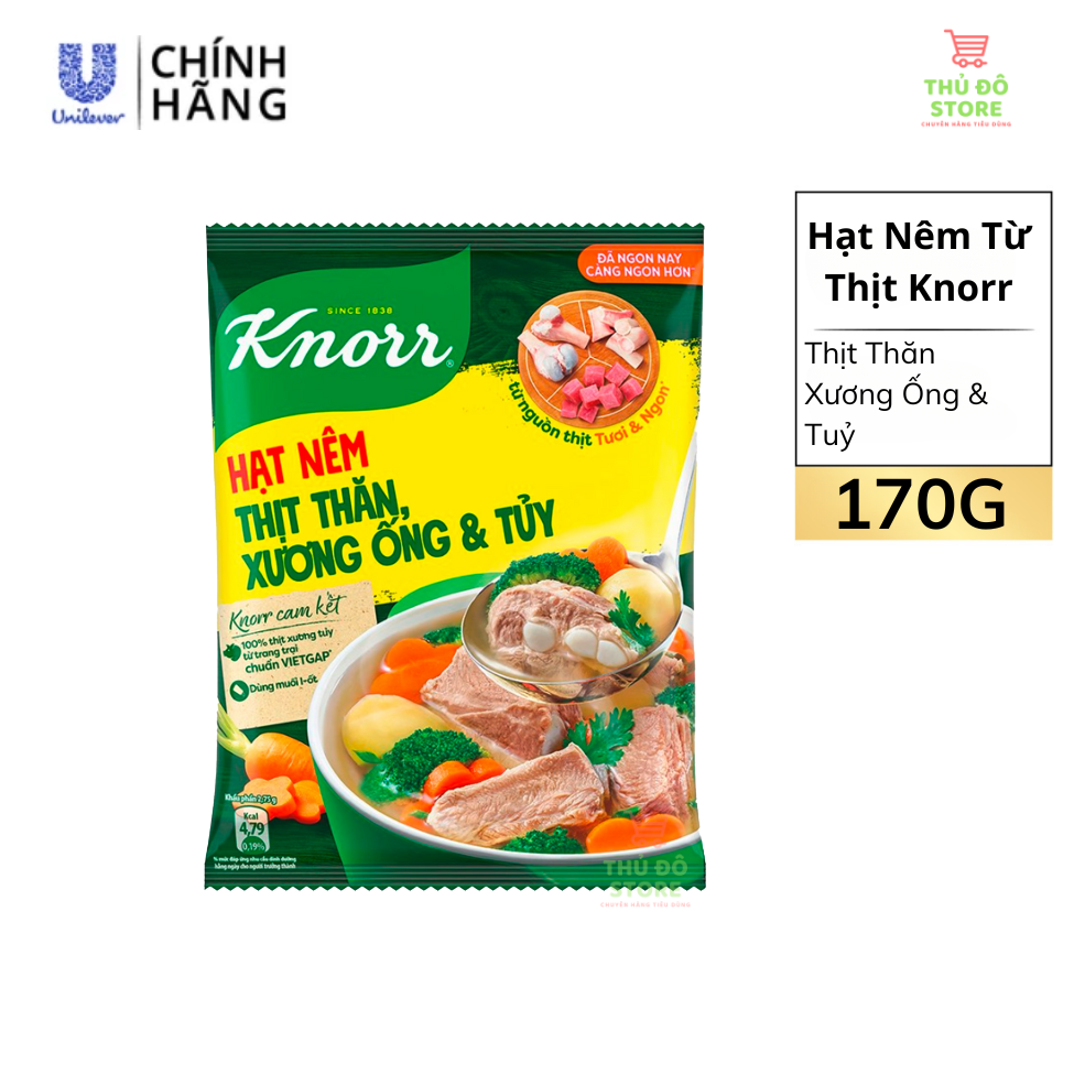 Hạt Nêm Knorr Từ Thịt Thăn Và Xương Ống & Tủy - Túi 170G