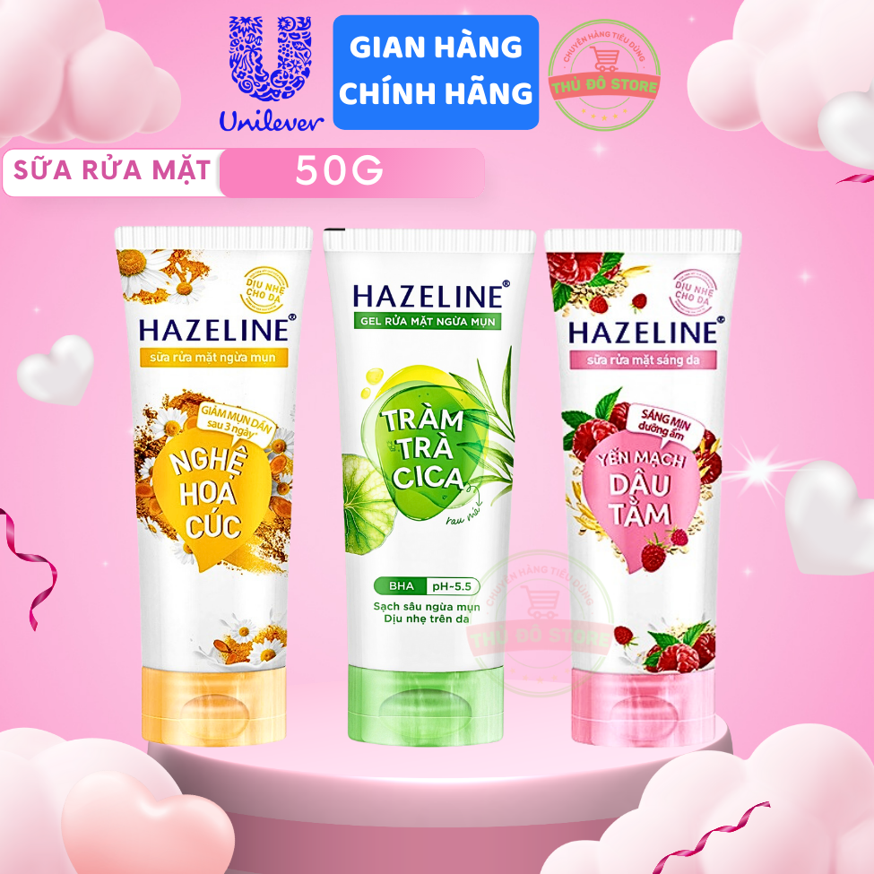 Sữa Rửa Mặt Hazeline - Tuýp Nhỏ 50G
