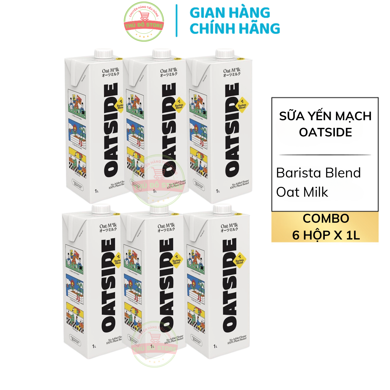 *CB6 Sữa Yến Mạch OATSIDE Oat Milk Barista Blend 1L