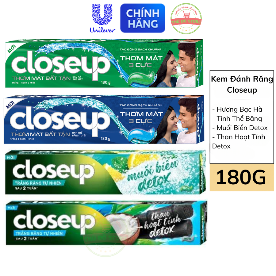 Kem Đánh Răng Closeup - Tuýp 180G