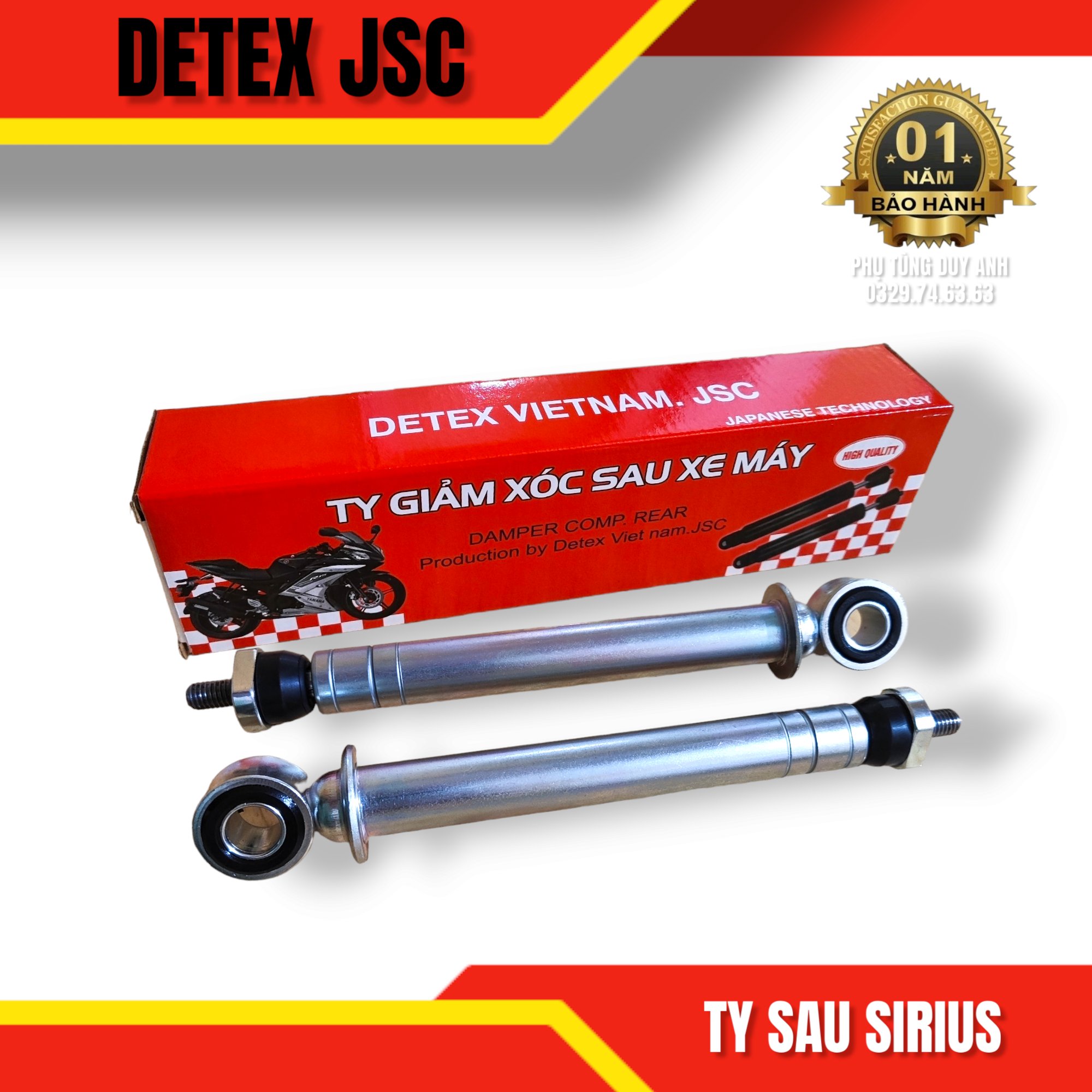 Ty sau giảm xóc Detex SI F8 (8x18) (T30)
