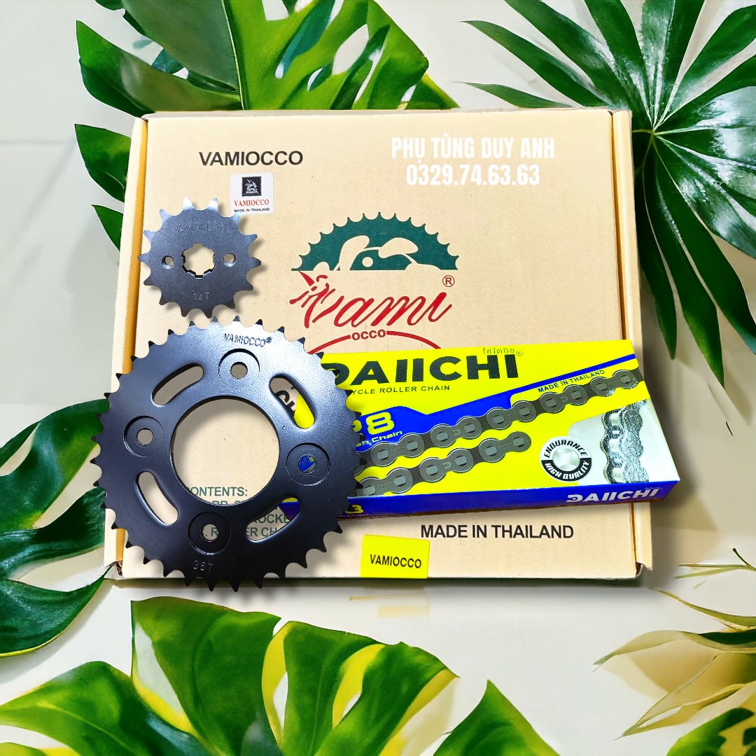 Nhông xích Vamiocco Ex 150 (  Vàng)14-42-126