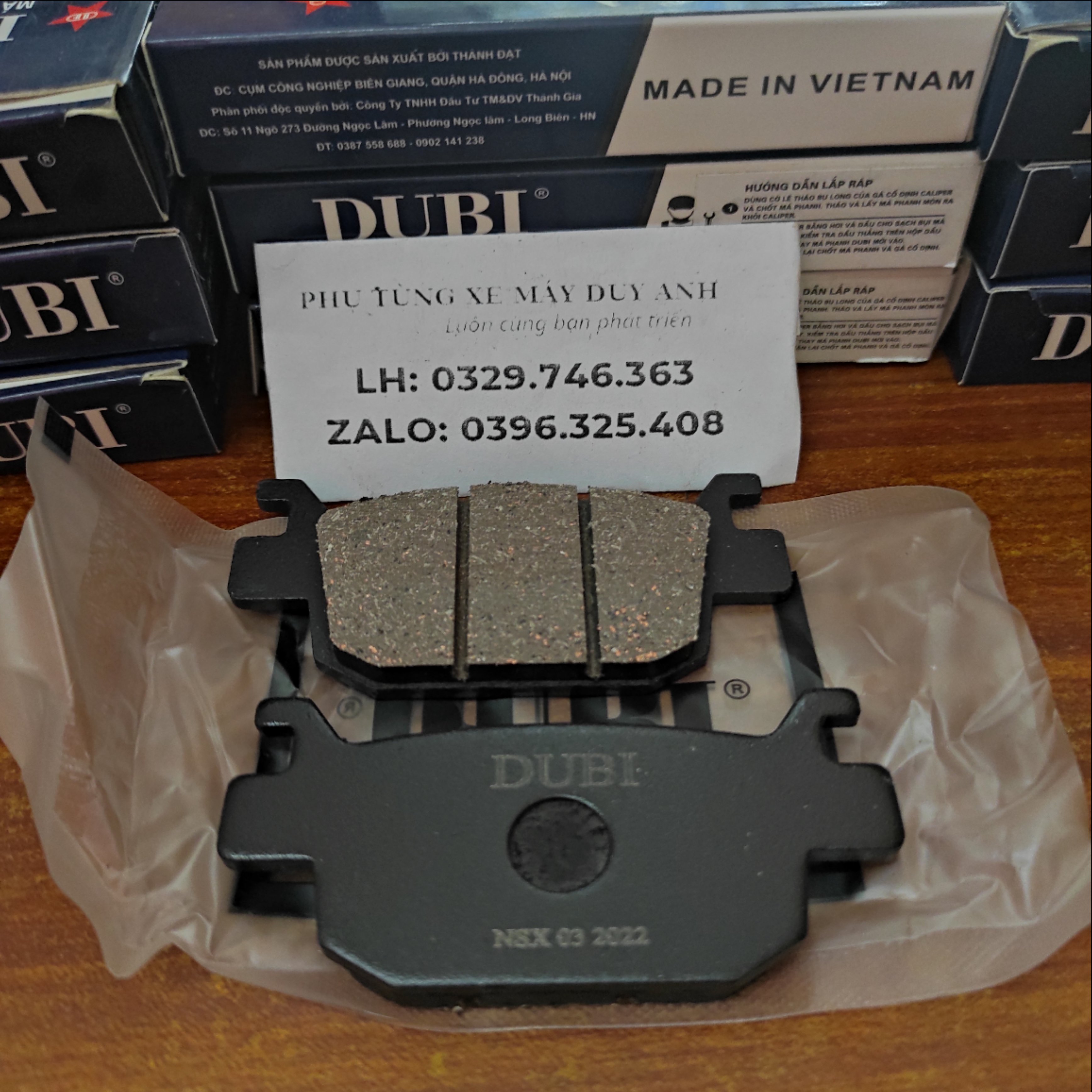 Má phanh dầu DUBI SH 300i (sau, ngắn)