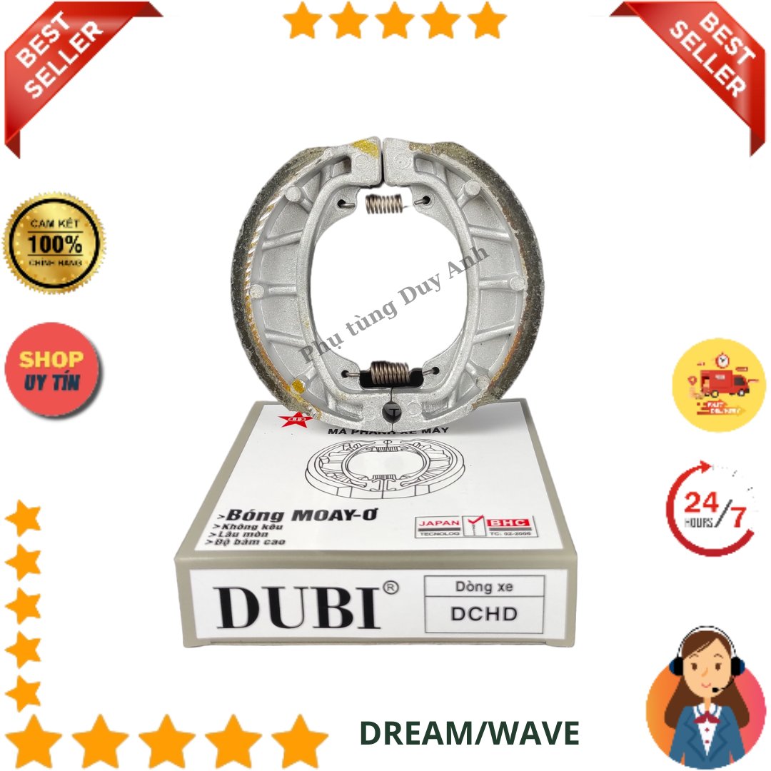 Má phanh cơ DUBI DREAM (lò xo thẳng, ghi, T100)