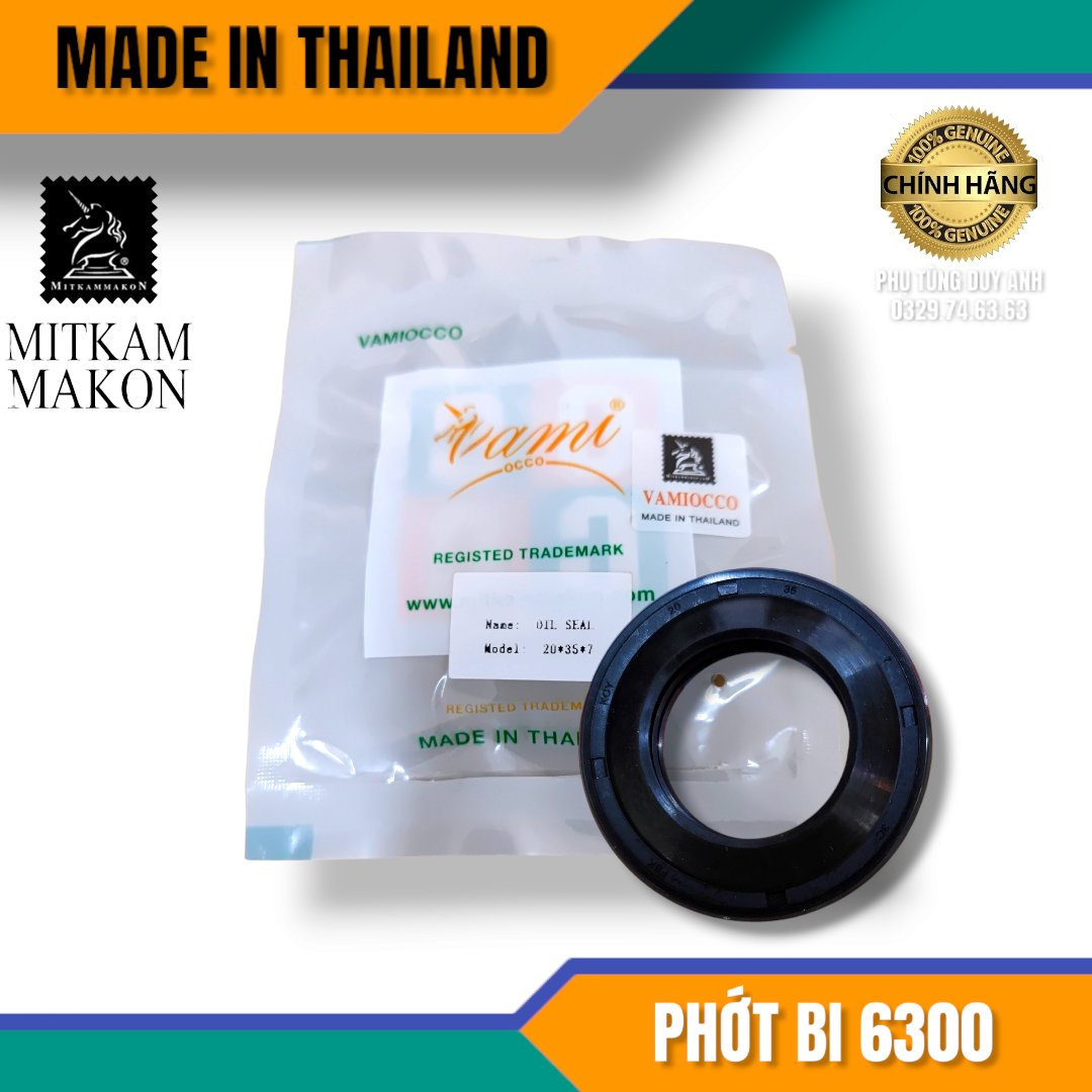 Phớt bi 6300 20*35*7 Thailan