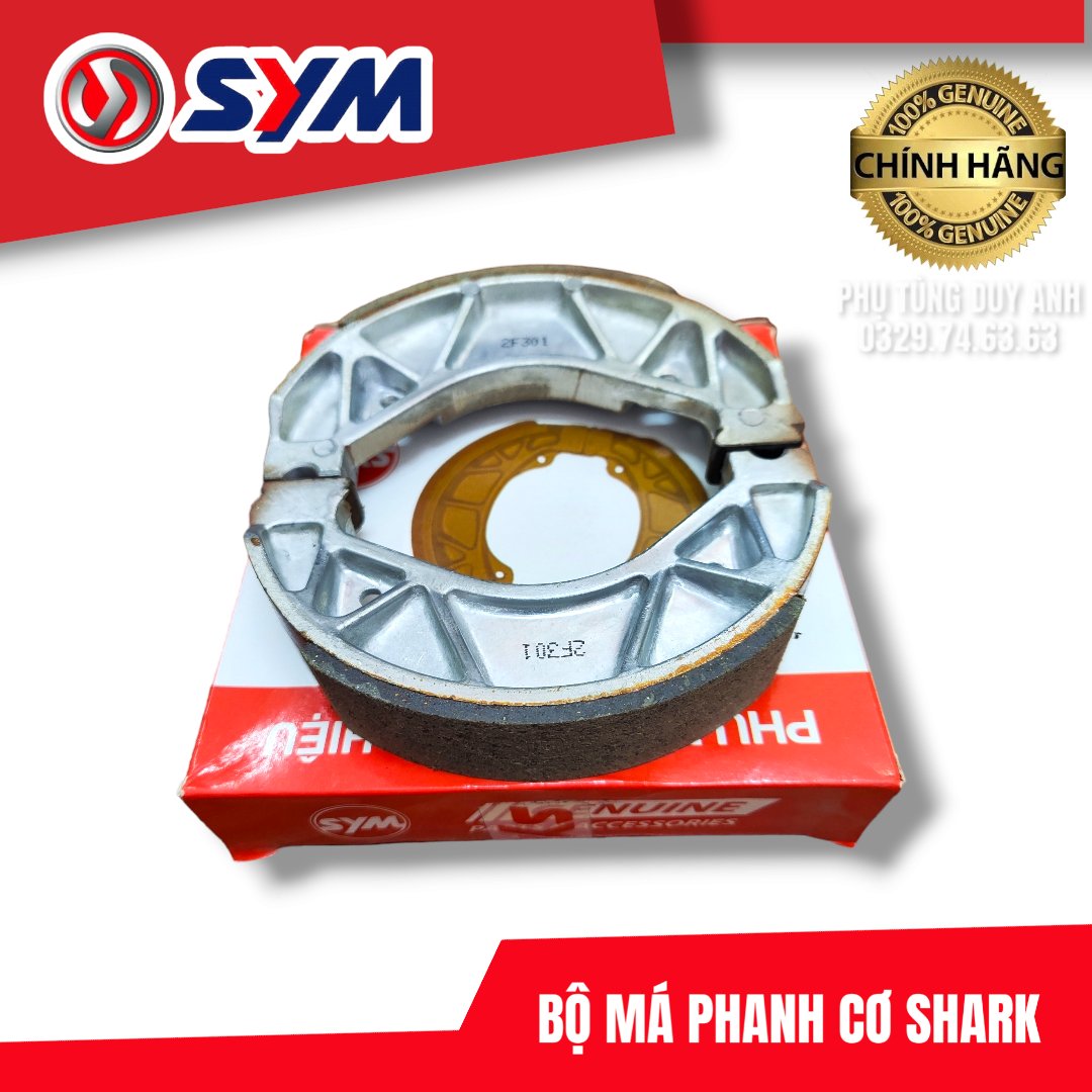 Bộ Má Phanh Cơ Shark SYM