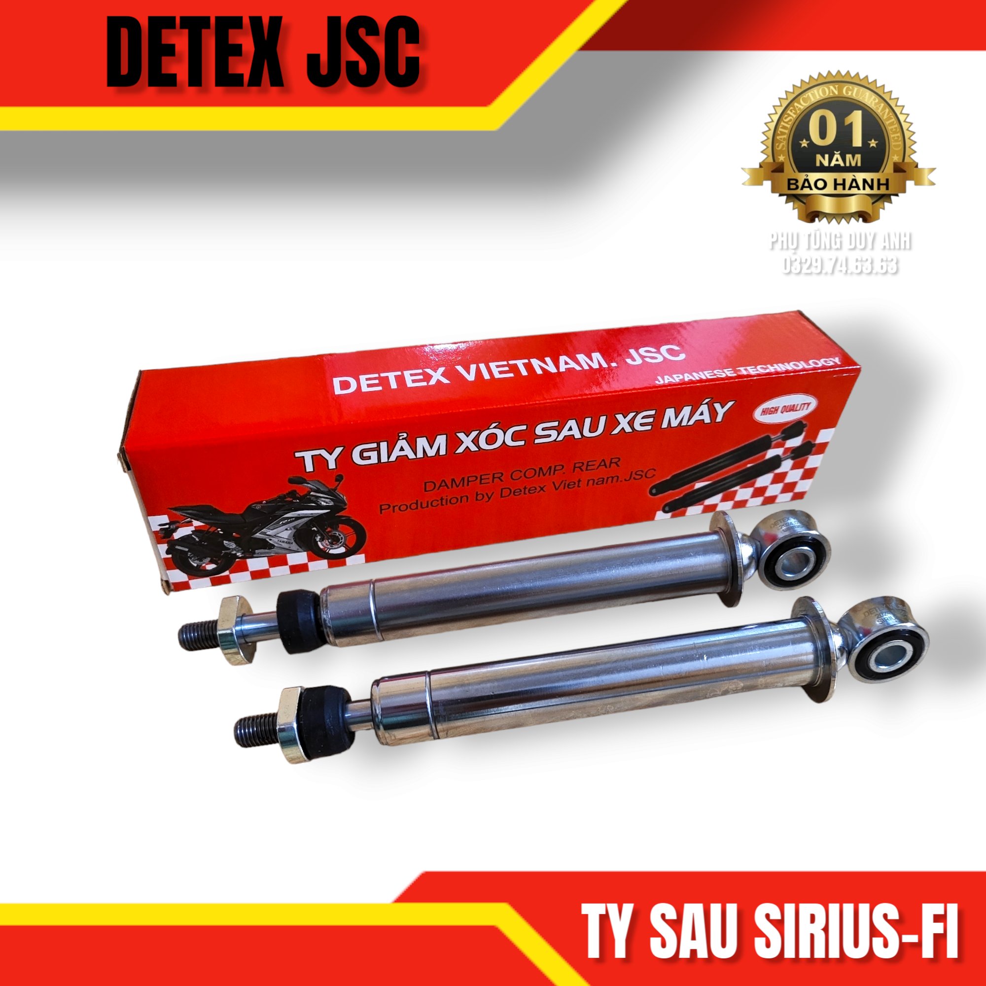 Ty sau giảm xóc Detex SI F10 (10 x23)(T30)