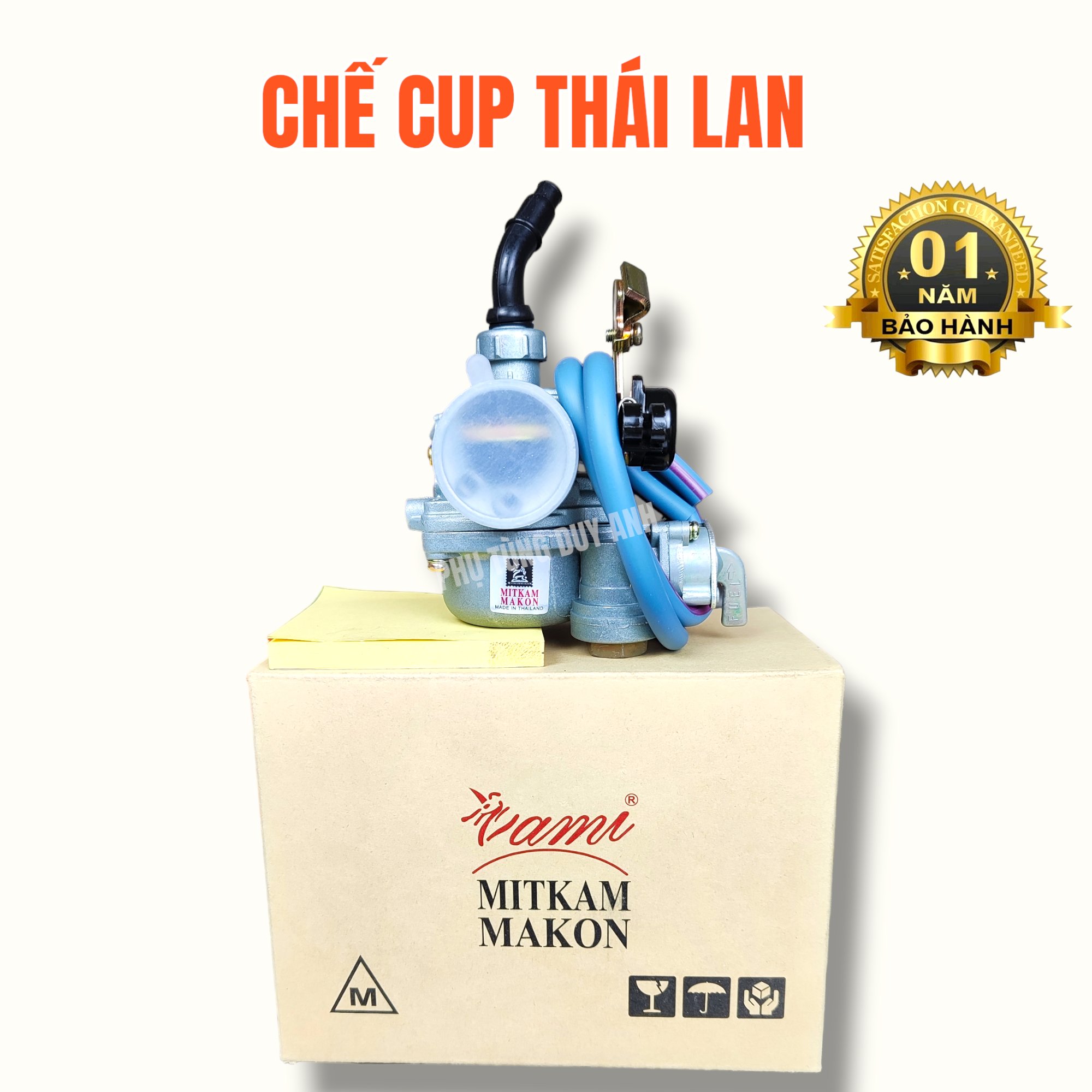 Chế hòa khí Cúp 81/82 , bình xăng con hiệu Mitkammacon Thái Lan