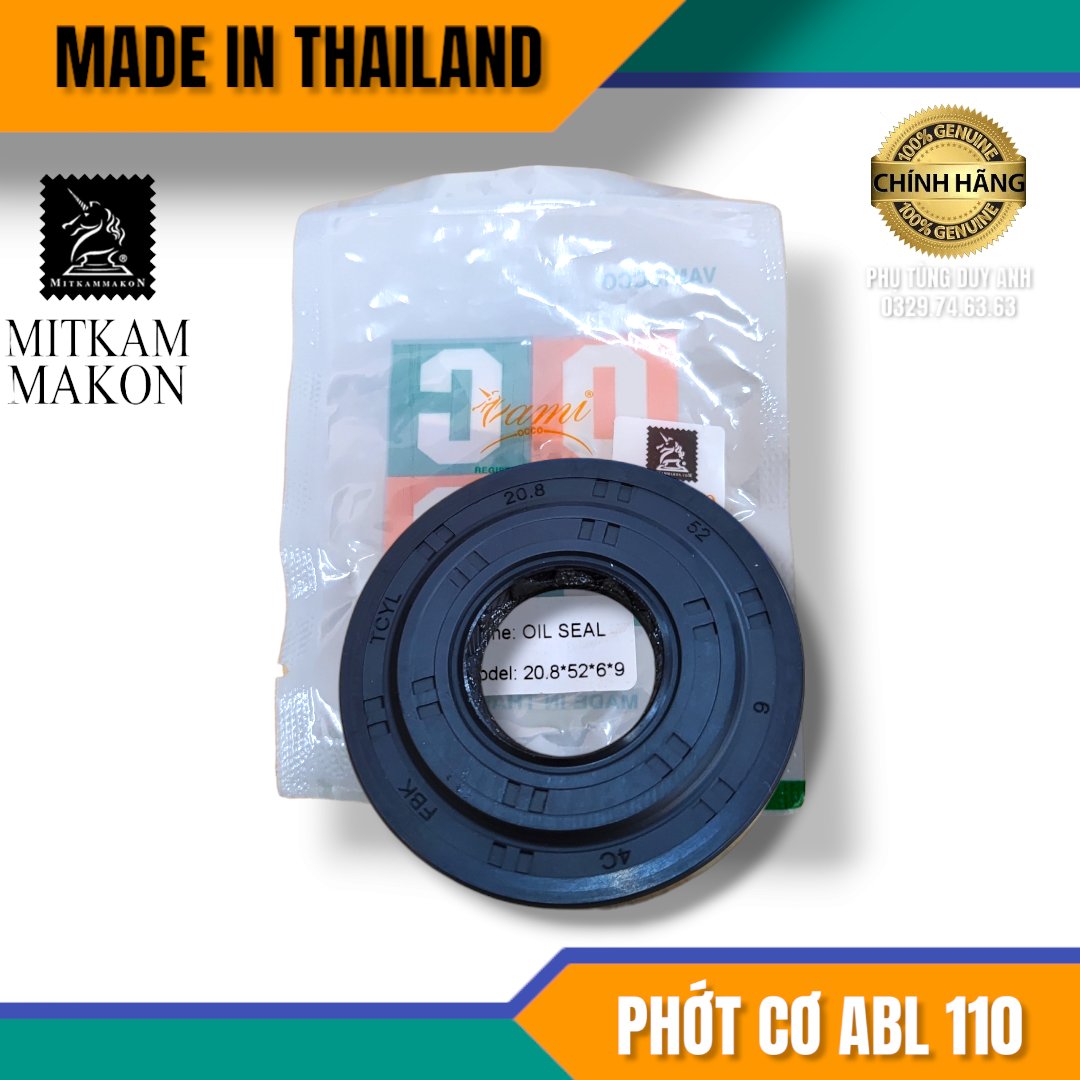 Phớt cơ Air blade 110 20.8*52*6*9Thailan