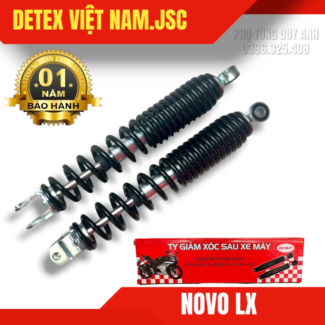 Giảm xóc sau Detex Nouvo LX (đen) - (T10)