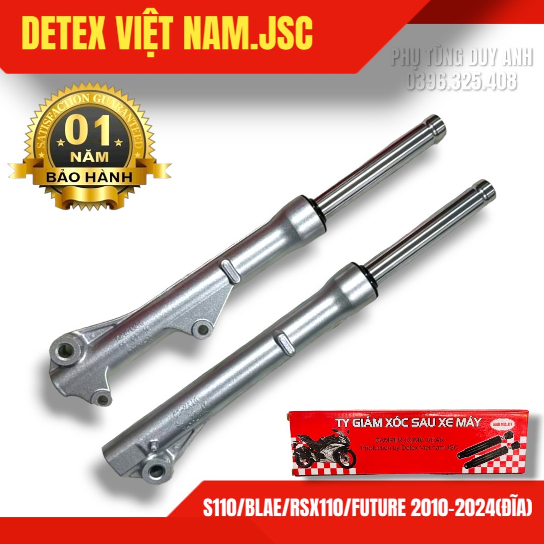 Giảm xóc trước Detex WA S 110 (Đĩa) - BẠC