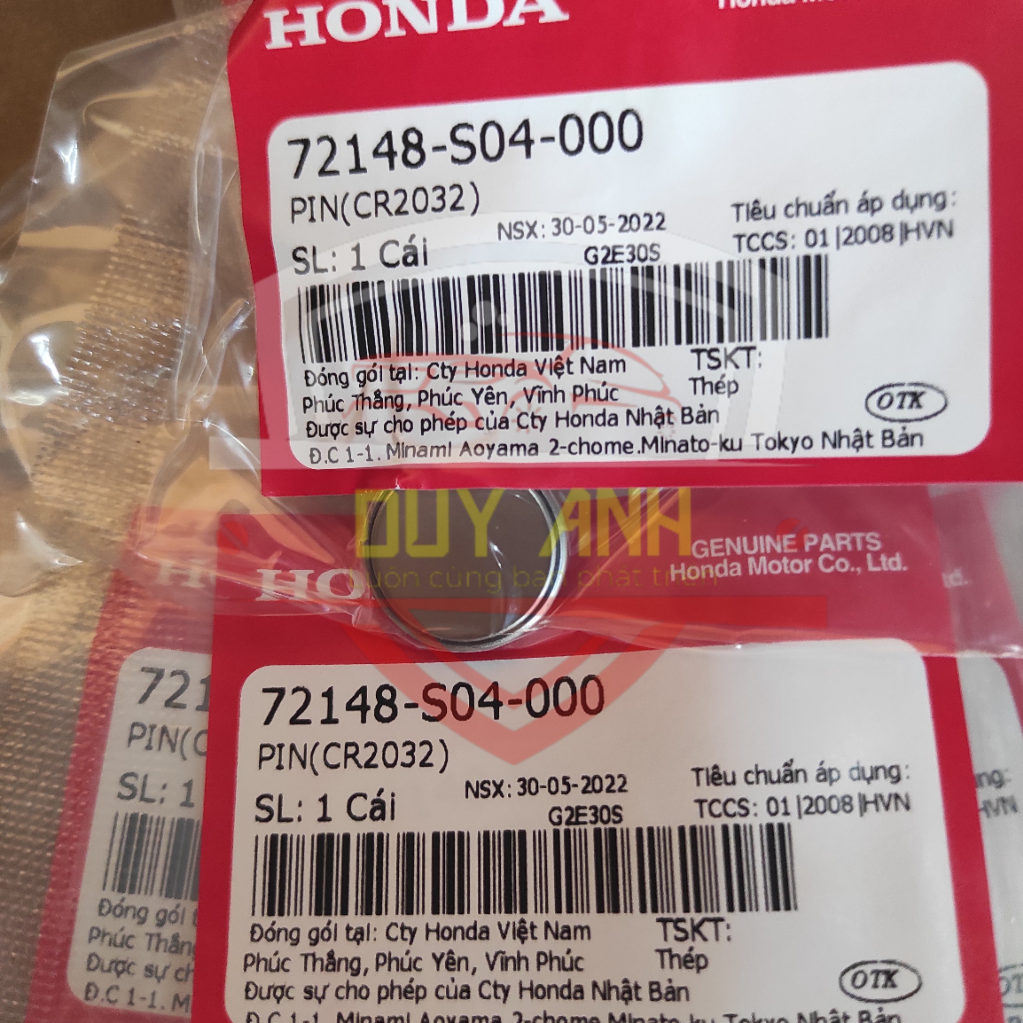 Pin khiển Honda chính hãng