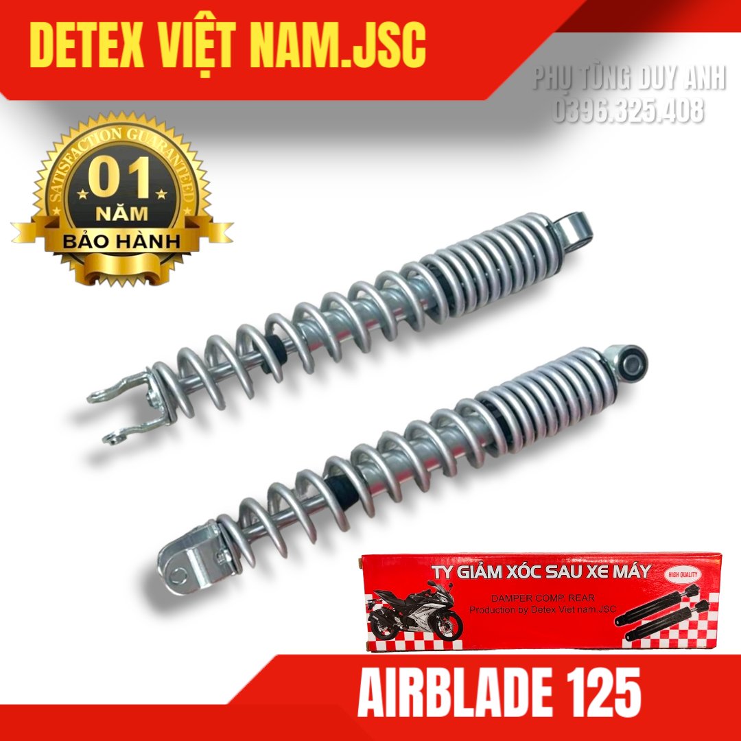 Giảm xóc sau Detex Air 125 (bạc)-(T10)