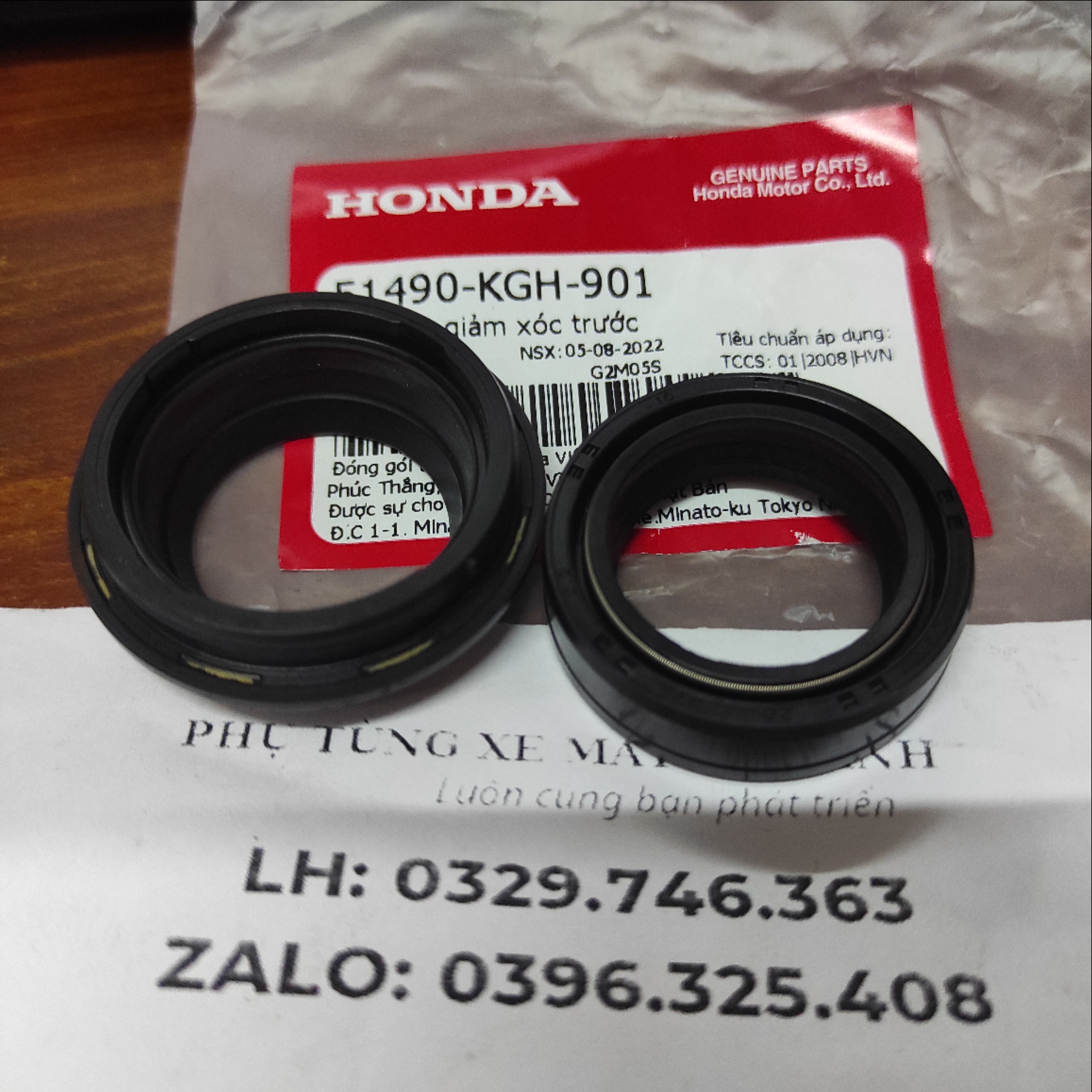 Bộ phớt giảm xóc trước Honda Wave 110 Rsx - S / AB 110 / AB125 / Dream / Wave / Future / VARIO