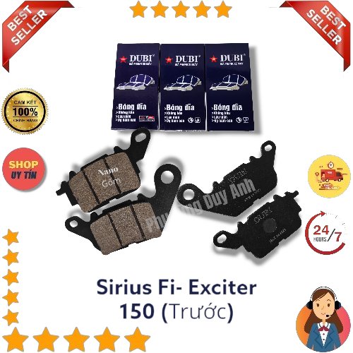Má phanh dầu DUBI Si FI , EX 150, Janus (trước)