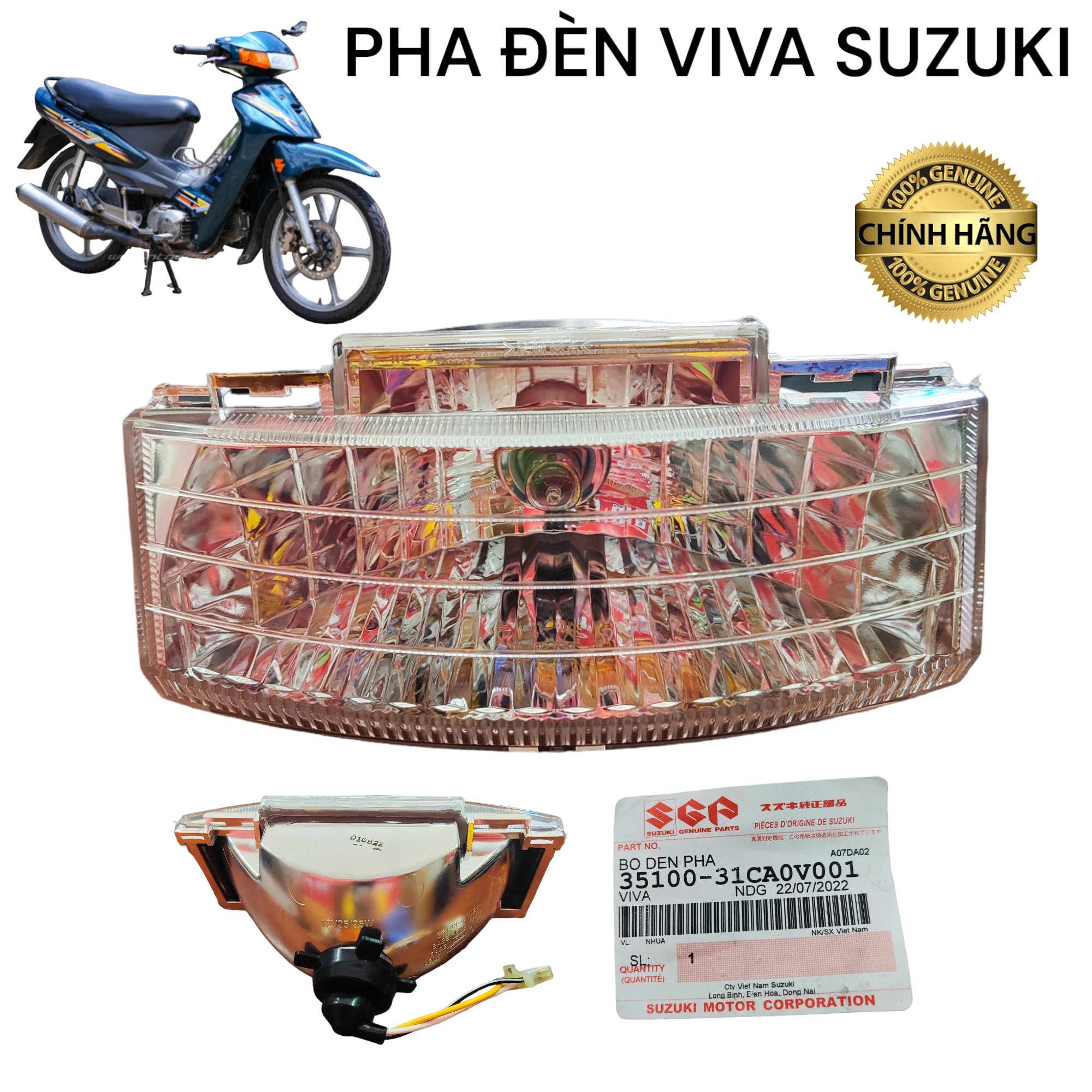 Pha đèn Viva Suzuki