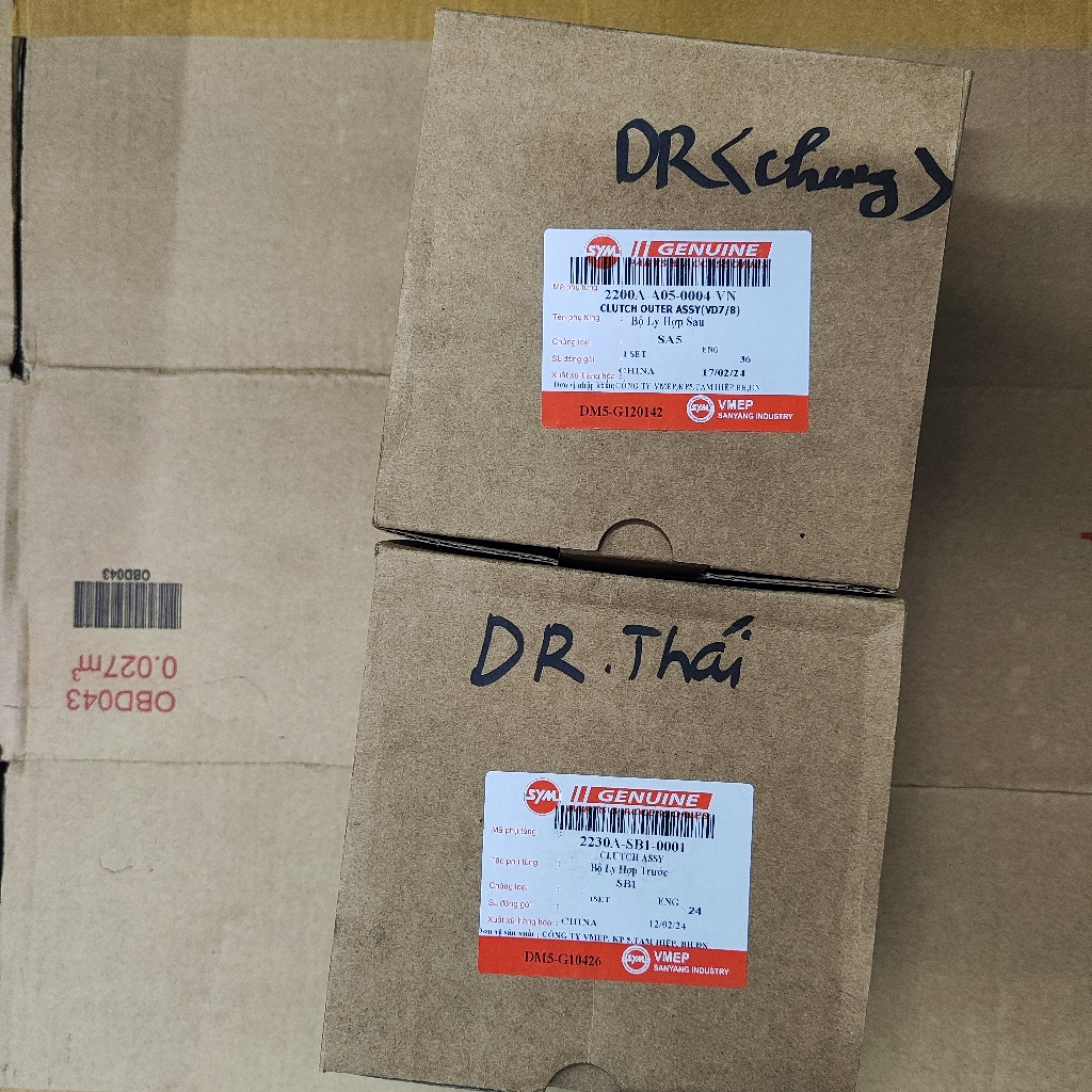 Bộ côn SYM nắp cho Dream SANDA- Dream Thái (3PC)-SB1