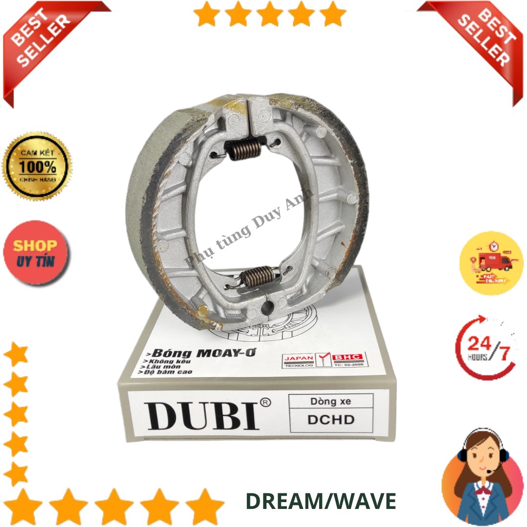 Má phanh cơ DUBI DREAM (lò xo thẳng, ghi, T100)