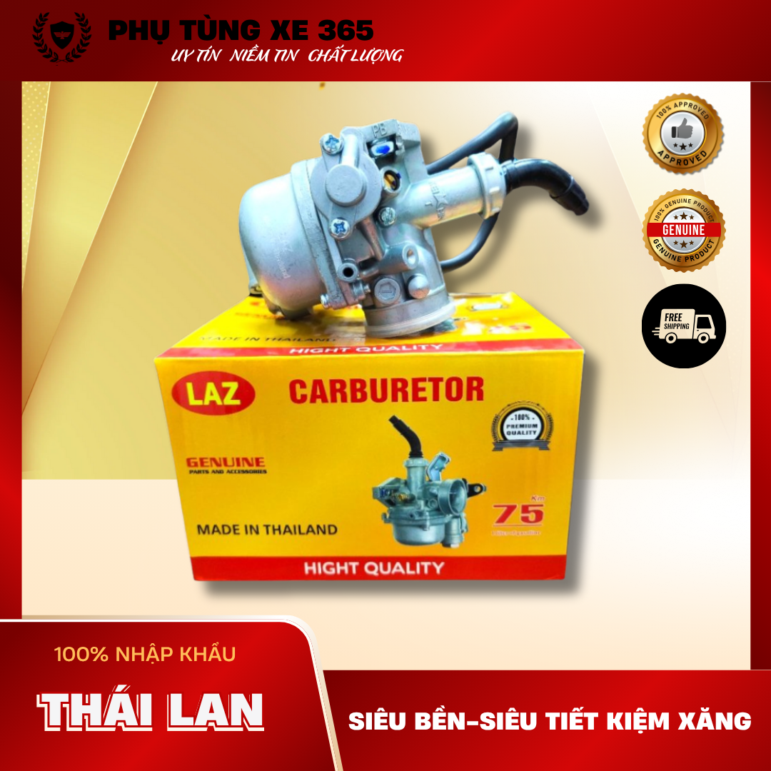 Chế hòa khí, BXC Wave RS/W.A100 LAZ Thái Lan