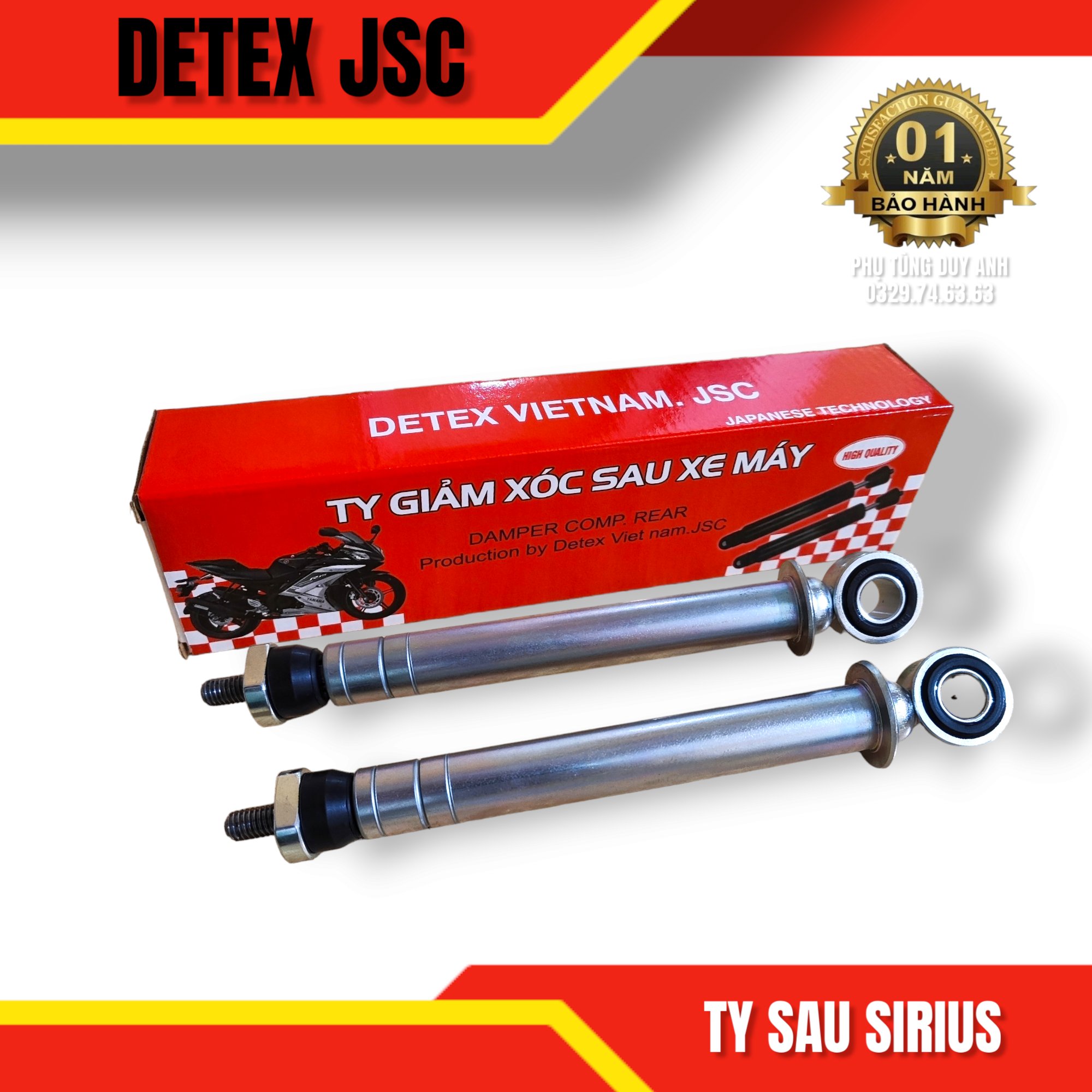 Ty sau giảm xóc Detex SI F8 (8x18) (T30)