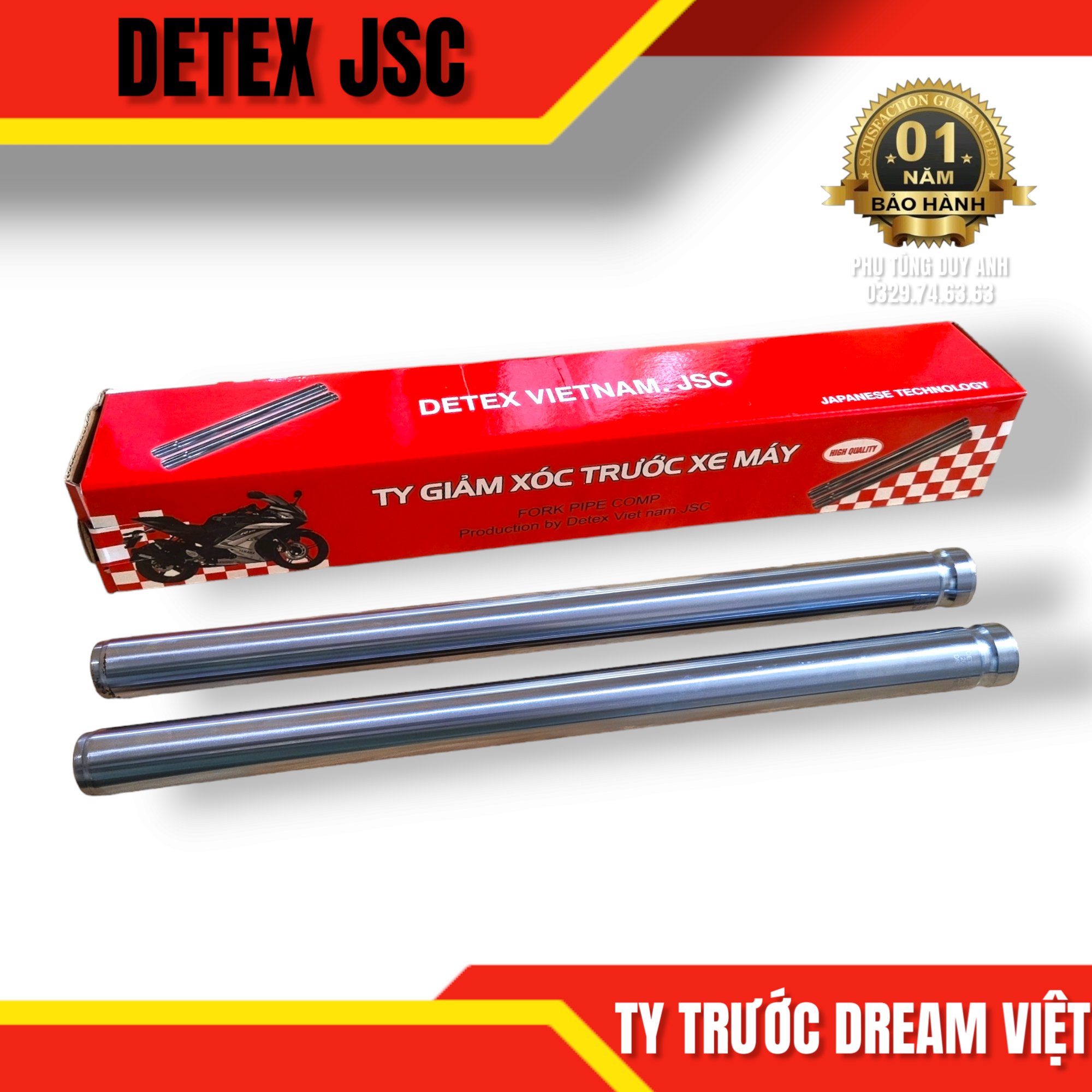 Ty trước giảm xóc Detex DR Việt (T20)
