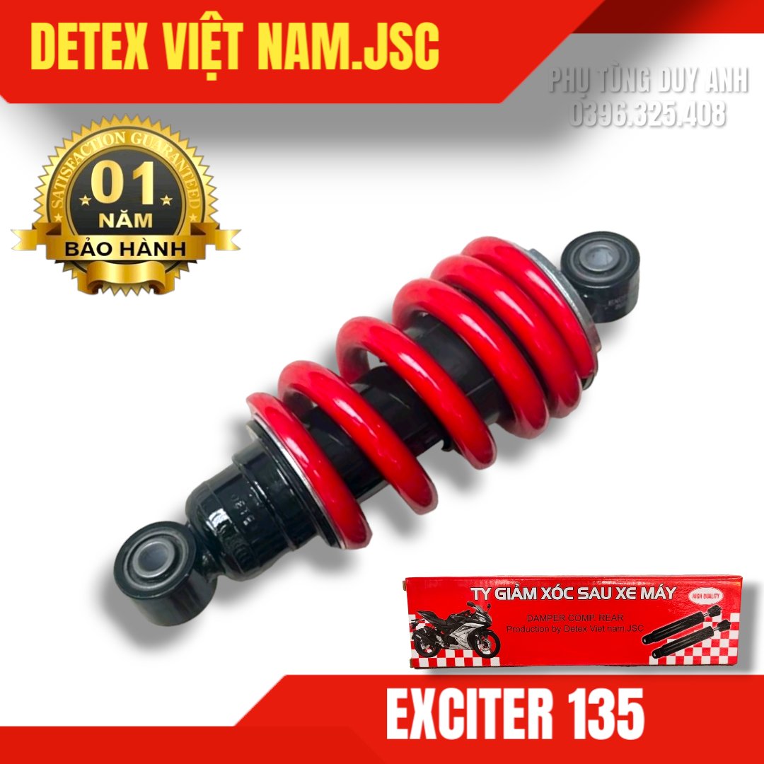 Giảm xóc sau Detex EXCITER 135 ĐỎ