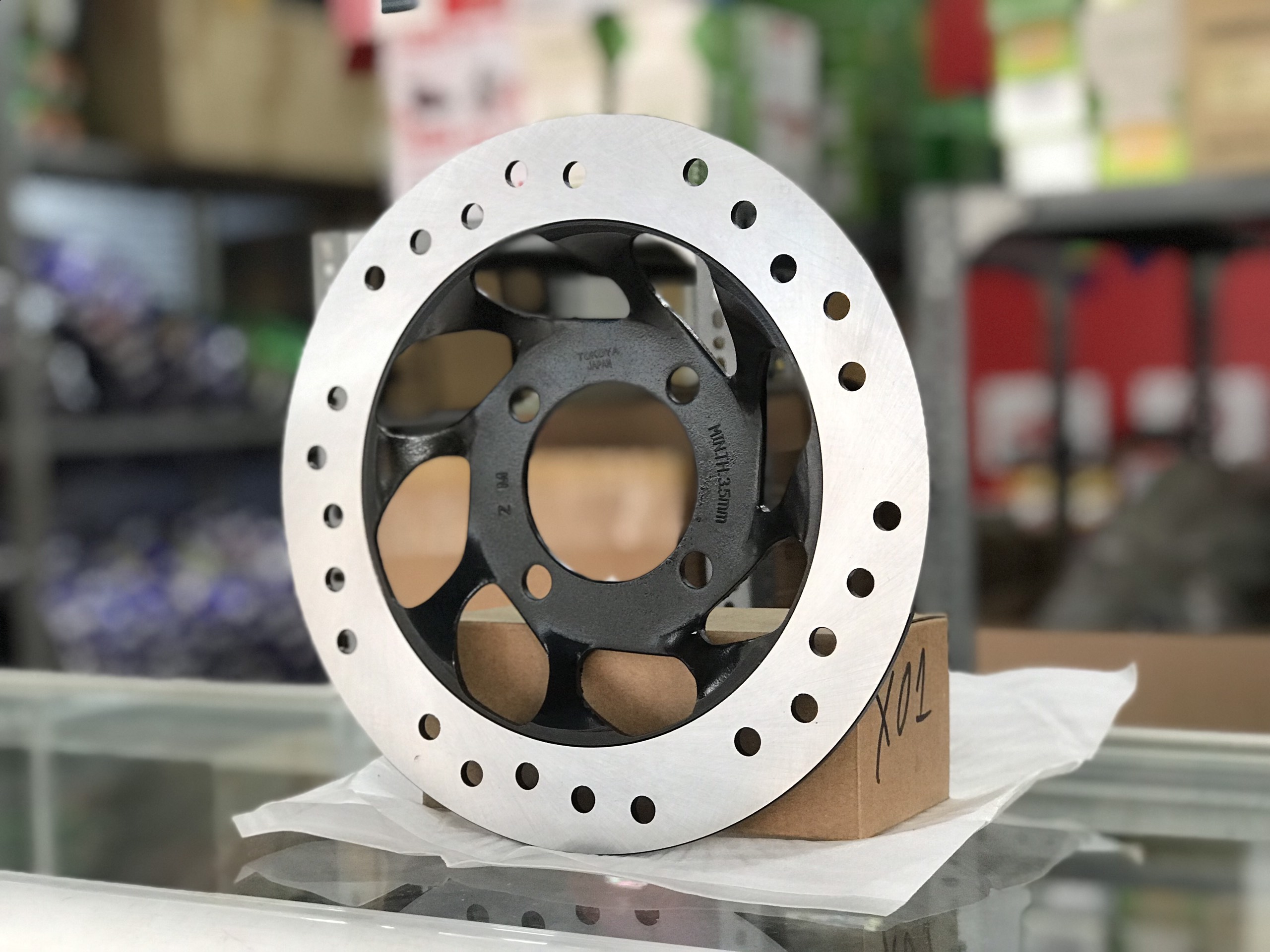 Đĩa phanh Wave RS cong 4 lỗ