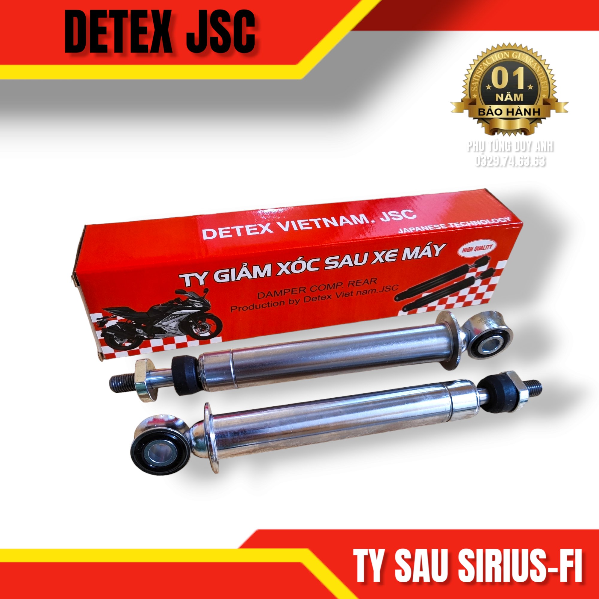 Ty sau giảm xóc Detex SI F10 (10 x23)(T30)