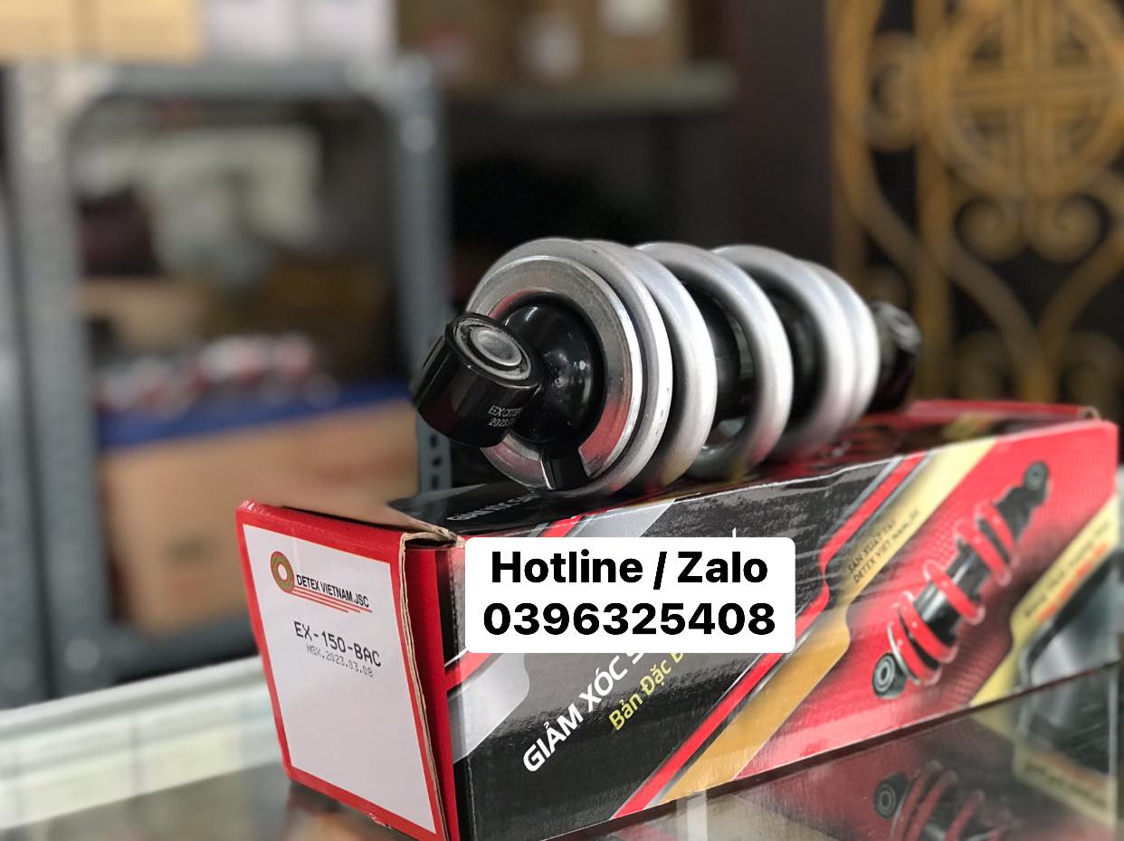 Giảm sóc sau Exciter 150 màu bạc