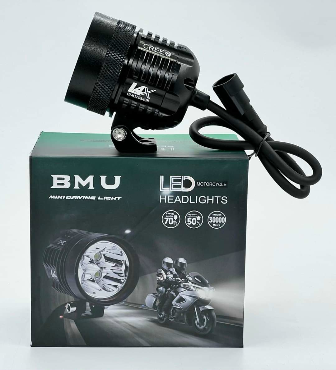 Trợ sáng BMU L4X T6-4B kính tím Purple