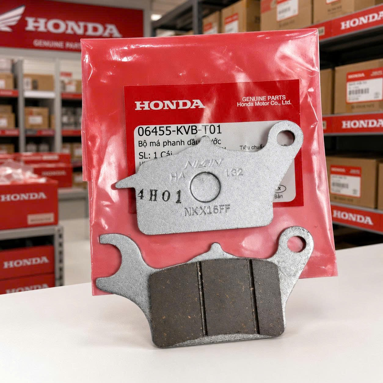 BỘ MÁ PHANH DẦU TRƯỚC Bố đĩa Air Blade 125/LEAD 125 / Vision mới zin HONDA