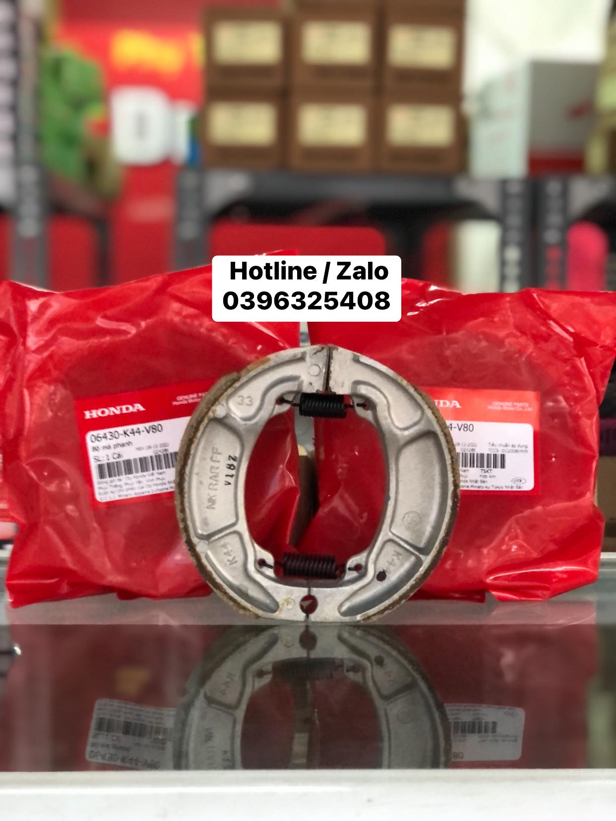 Bộ má phanh đùm Vision/ABL/ Lead Honda chính hãng