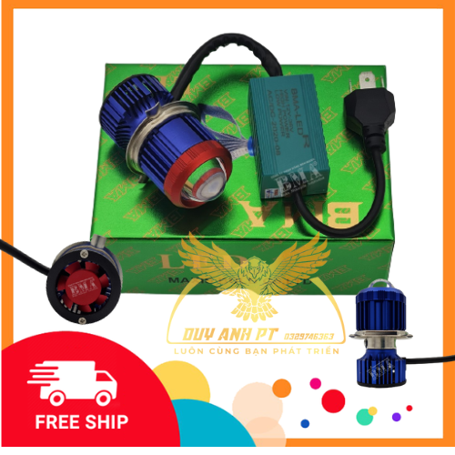 V4-H4 Bi cầu BMA cốt vàng pha trắng, quạt nhiệt