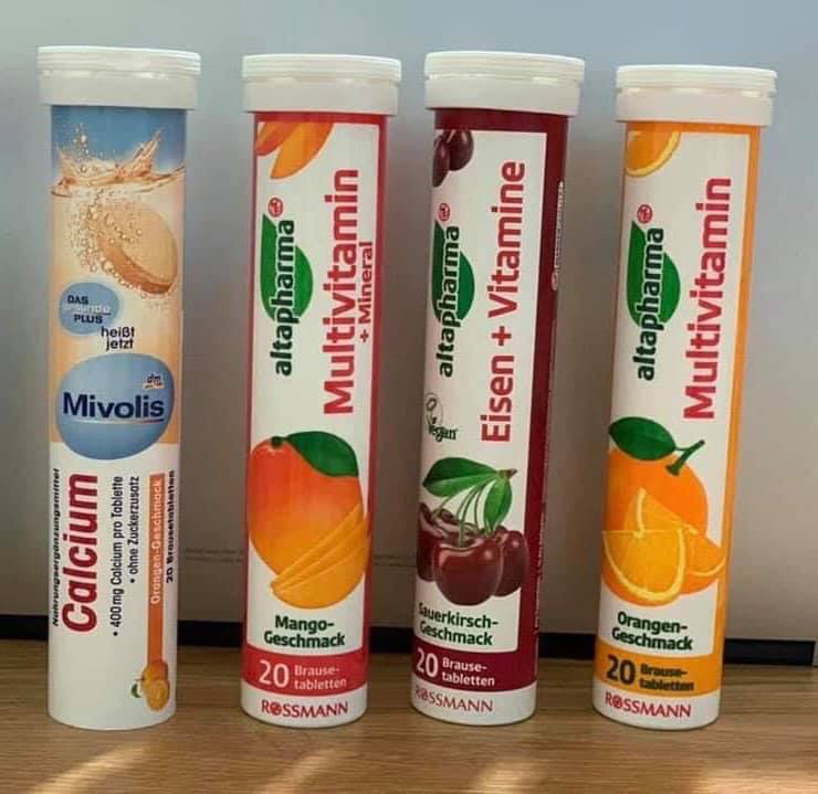 Viên sủi Mivolis Sắt + Vitamin C + Possmann