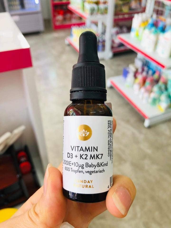 Vitamin D3 K2 MK7 Sunday Natural Đức