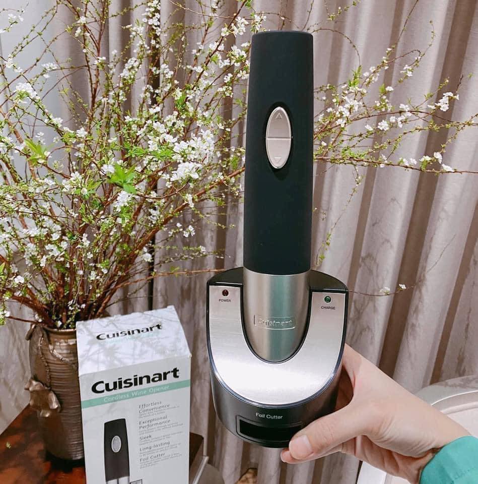 Mở rượu vang tự động Cuisinart màu bạc