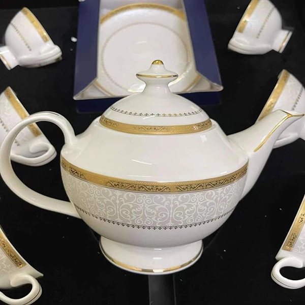 Bộ ấm trà hoàng gia viền vàng Imperial thiết kế đậm nét châu Âu [Xách tay Đức giá gốc] | Vua Hàng Đức