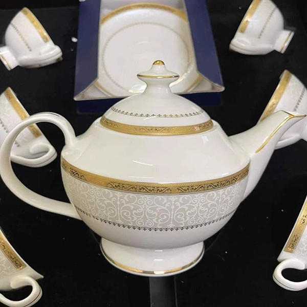 Bộ ấm trà hoàng gia viền vàng Imperial thiết kế đậm nét châu Âu [Xách tay Đức giá gốc]