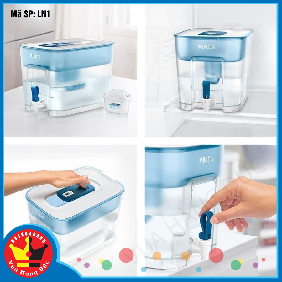 BÌNH LỌC NƯỚC BRITA FLOW DUNG TÍCH 8,2L [Xách tay Đức giá gốc]