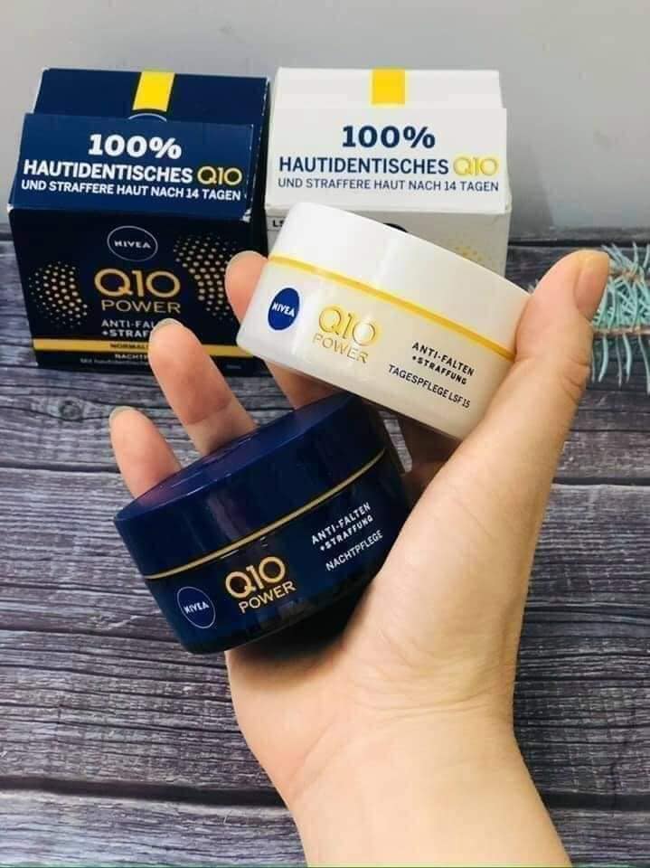 Kem dưỡng chống lão hóa Nivea Q10 Power mẫu mới nhất (cặp) [Xách tay Đức giá gốc]