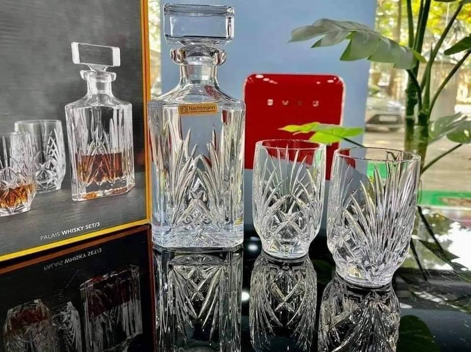 Bộ bình kèm cốc whisky palais nachtmann 102966 set 3