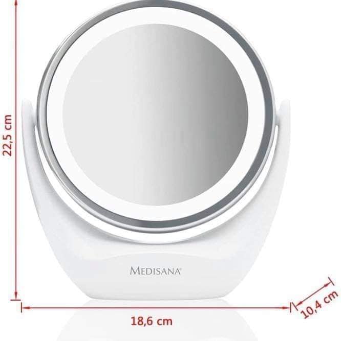 Gương trang điểm 2 mặt kèm đèn led MEDISANA CM835