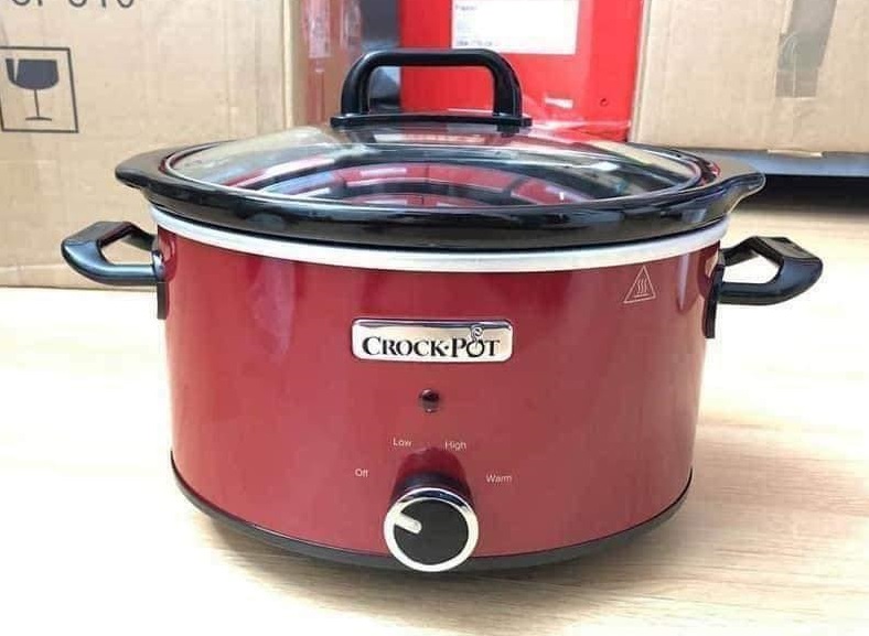 NỒI NẤU CHẬM CROCK POT đỏ 3.5L